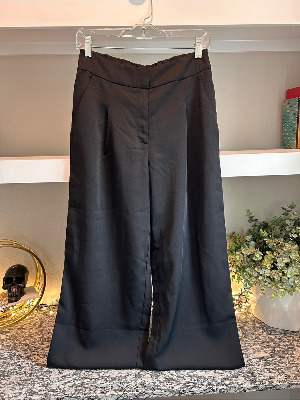 Fashion Nova | Black Wide-Leg Trousers